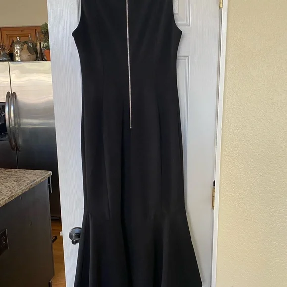 Calvin Klein black hi-low dress. - Picture 2 of 3